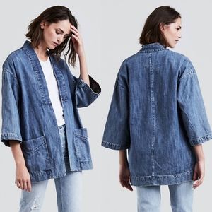 Levi's Annice Medium Wash Denim Kimono Size XS